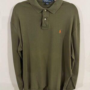 Ralph Lauren Olive Polo Shirt for Men